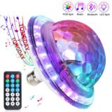 Boule Magique en Cristal UFO Musique Bluetooth LED RGB E27