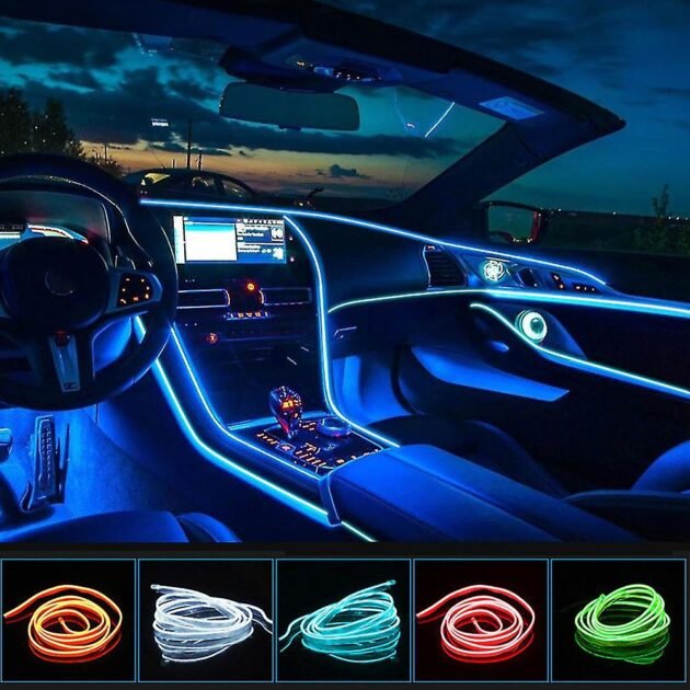 Cable Lumineux De Décoration Pour Salon De Voiture  CCLL