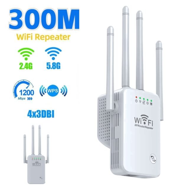300M Wifi routeur sans fil répéteur 2.4G répéteur de Signal Extender 4 antenne routeur amplificateur de Signal pour la maison