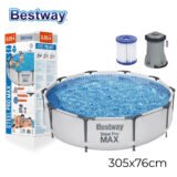 Steel Pro Max™ Piscine Ronde Avec Filtre et Pompe 305x76cm Bestway
