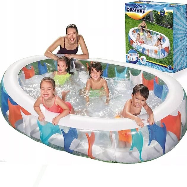 Piscine Elliptique Gonflable Familiale Bestway 54066