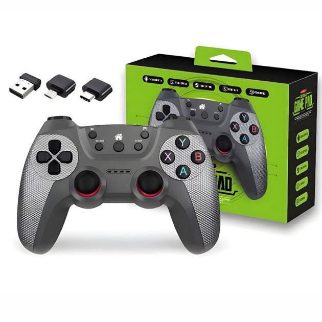 Manette de jeu sans fil 2.4G Compatible avec Android TV Box, Steam, PC, TVBOX, PS3 – يد تحكم لاسلكية