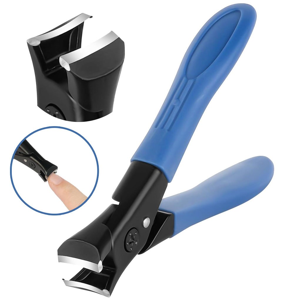 Coupe-ongles courbés en acier inoxydable pour ongles épais – مقص أظافر بتصميم منحني للأظافر السميكة