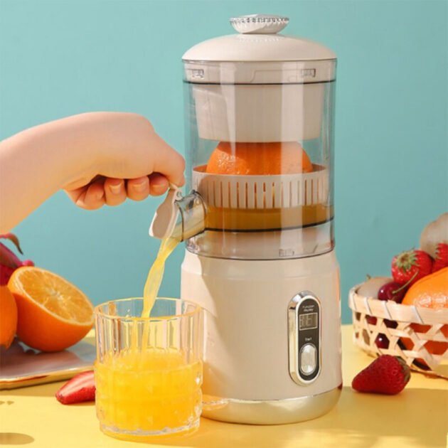 Presse Agrumes Electrique Portable 600 ml Rechargeable Moteur Silencieux – عصارة حمضيات محمولة وقابلة للشحن
