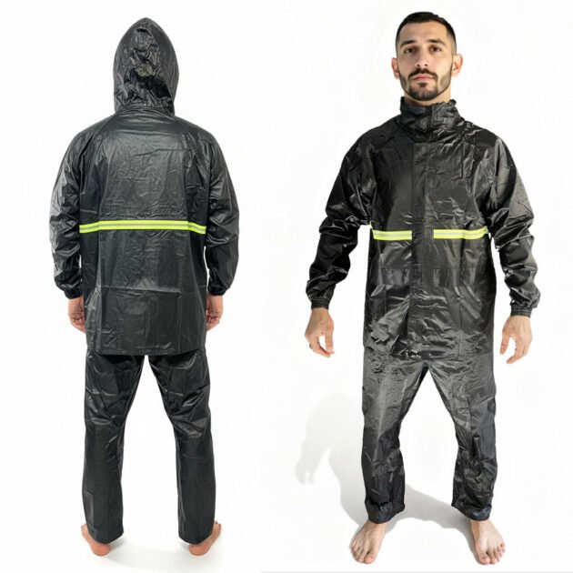 Ensemble De Pluie Imperméable Veste Et Pantalon pour une protection optimale V1 – بدلة مقاومة للماء