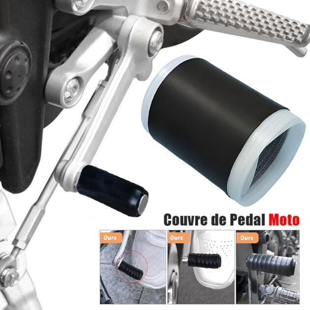 Protège Chaussures pour Moto en Caoutchouc Durable – أداة حماية الأحذية لسائقي الدراجات