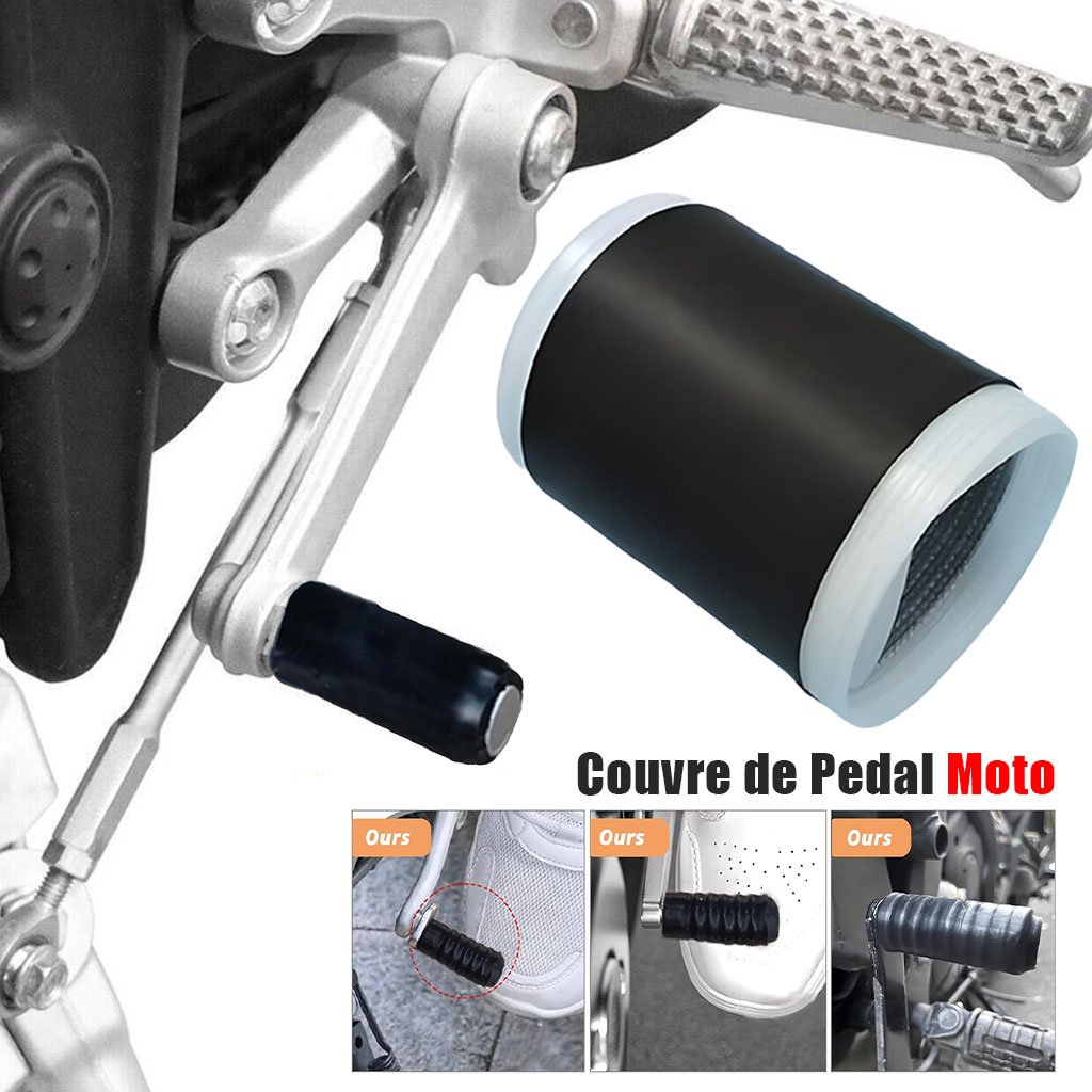 Protège Chaussures pour Moto en Caoutchouc Durable – أداة حماية الأحذية لسائقي الدراجات