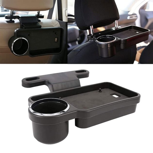 Porte-gobelet pliable pour siège auto arrière – حامل مشروبات للمقعد الخلفي