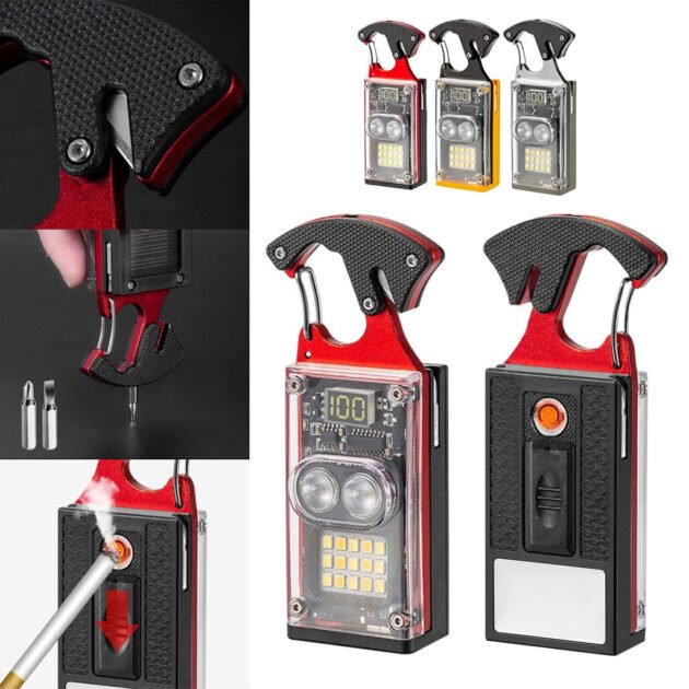 Lampe de poche COB 1000 lumens multifonction avec 6 modes d’éclairage – مصباح متعدد الوظائف