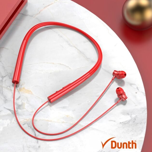 Écouteurs intra-auriculaires avec bluetooth, tour de cou sans fil étanche, couleur orange DUNTH DU-B282