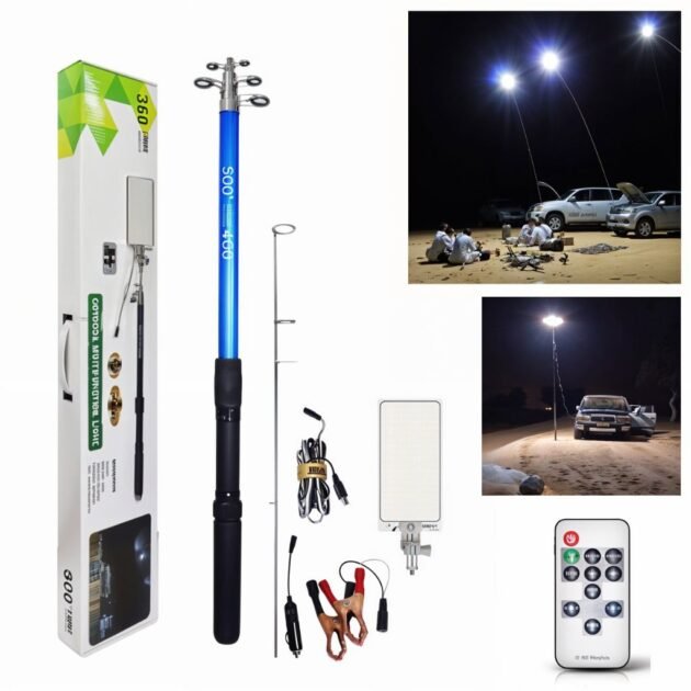 Lampe Télescopique Portable pour la Pêche et le Camping