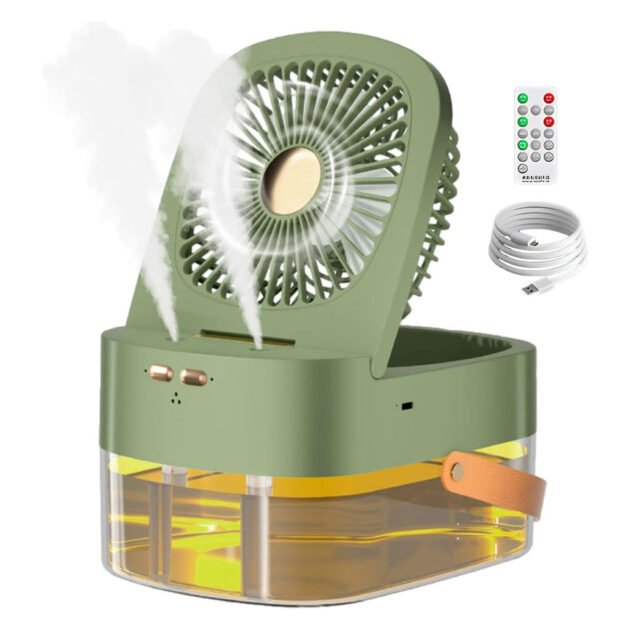 Ventilateur 3 Vitesses et Brumisateur avec Grand Réservoir – مروحة ومعطر جو 2في1