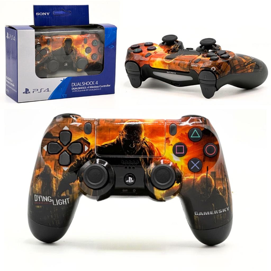 SONY DualShock Manette PS4 Sans Fil, Batterie Rechargeable (High Copy) – Edition Dying Light