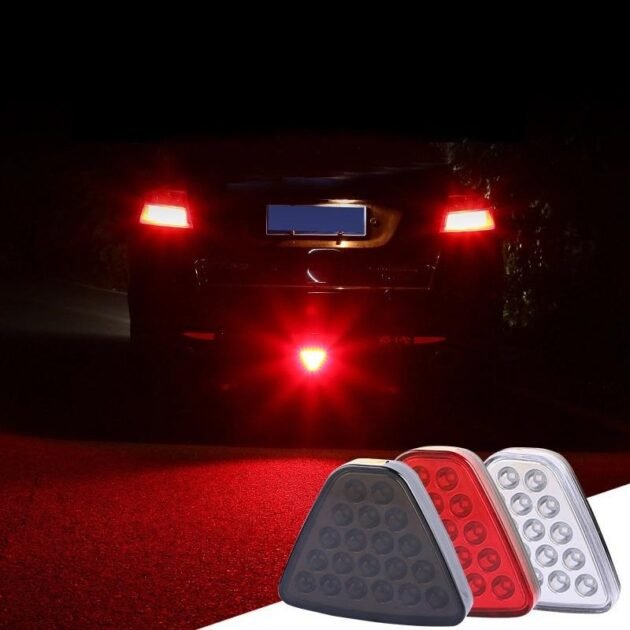 Feu arrière de voiture Style F1, de freinage et de recul, antibrouillard, troisième arrêt, Flash stroboscopique