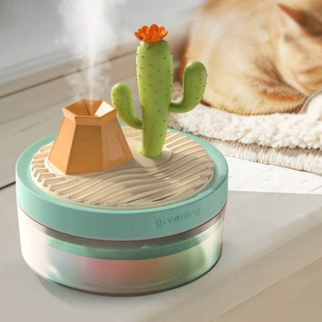 Humidificateur Portable avec Décoration de Paysage et Grand Réservoir de 320 ml – معطر جو محمول