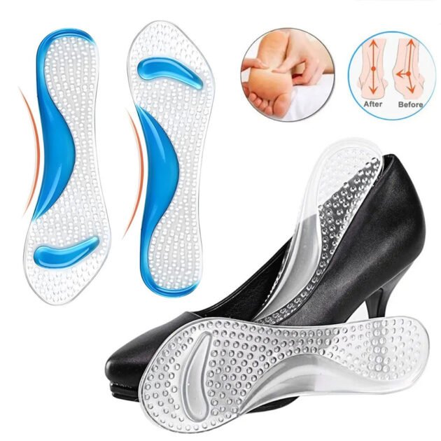 Semelle de massage en Gel pour correction des Pieds Plats – فرشة حذاء من السيليكون