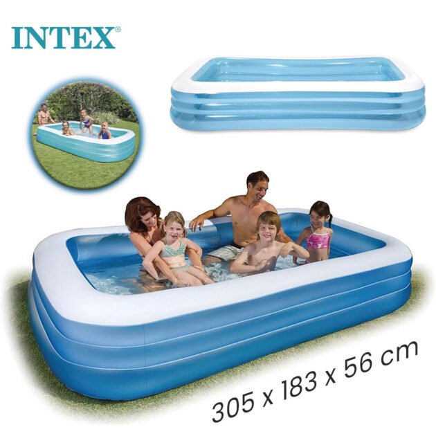 Grande Piscine Rectangulaire pour Enfants Intex 58484NP – مسبح حجم كبير للأطفال