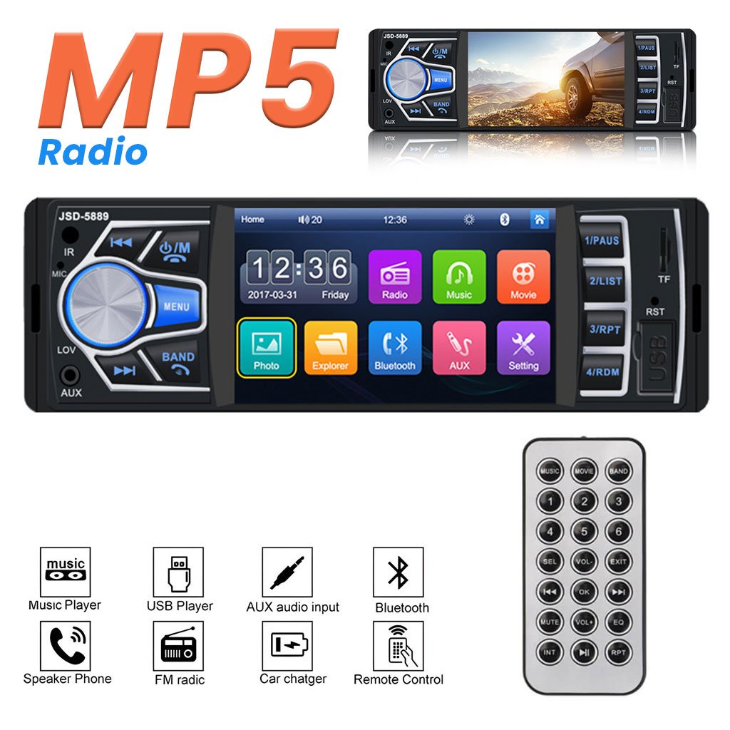Autoradio MP5 4.1 Pouces FM Radio Ecran HD JSD-5889 – مشغل راديو السيارات