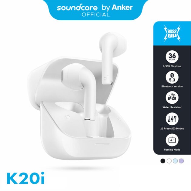 Soundcore K20i By Anker écouteurs Bluetooth sans fil V5.3 – سماعات بلوتوث لاسلكية أصلية
