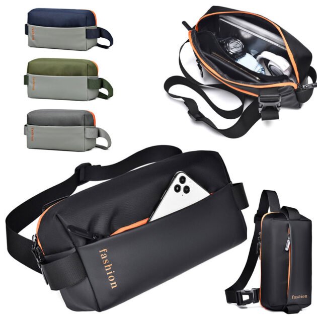 Sac de Poitrine Fashion pour hommes avec bandoulière LX067 – حقيبة أغراض حجم كبير