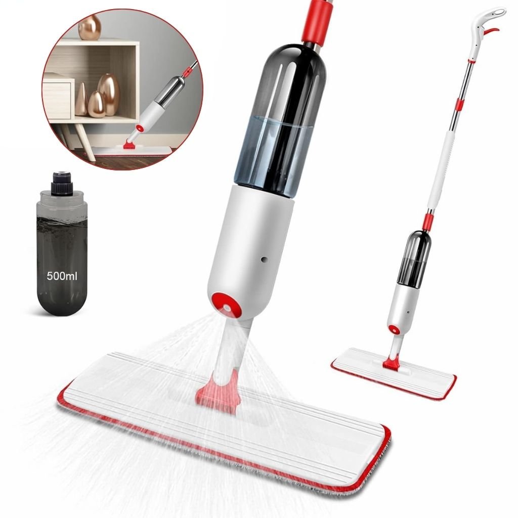 Balai Serpillère Pulvérisateur avec Réservoir Rechargeable – ممسحة بخاخ مع زجاجة قابلة لإعادة التعبئة