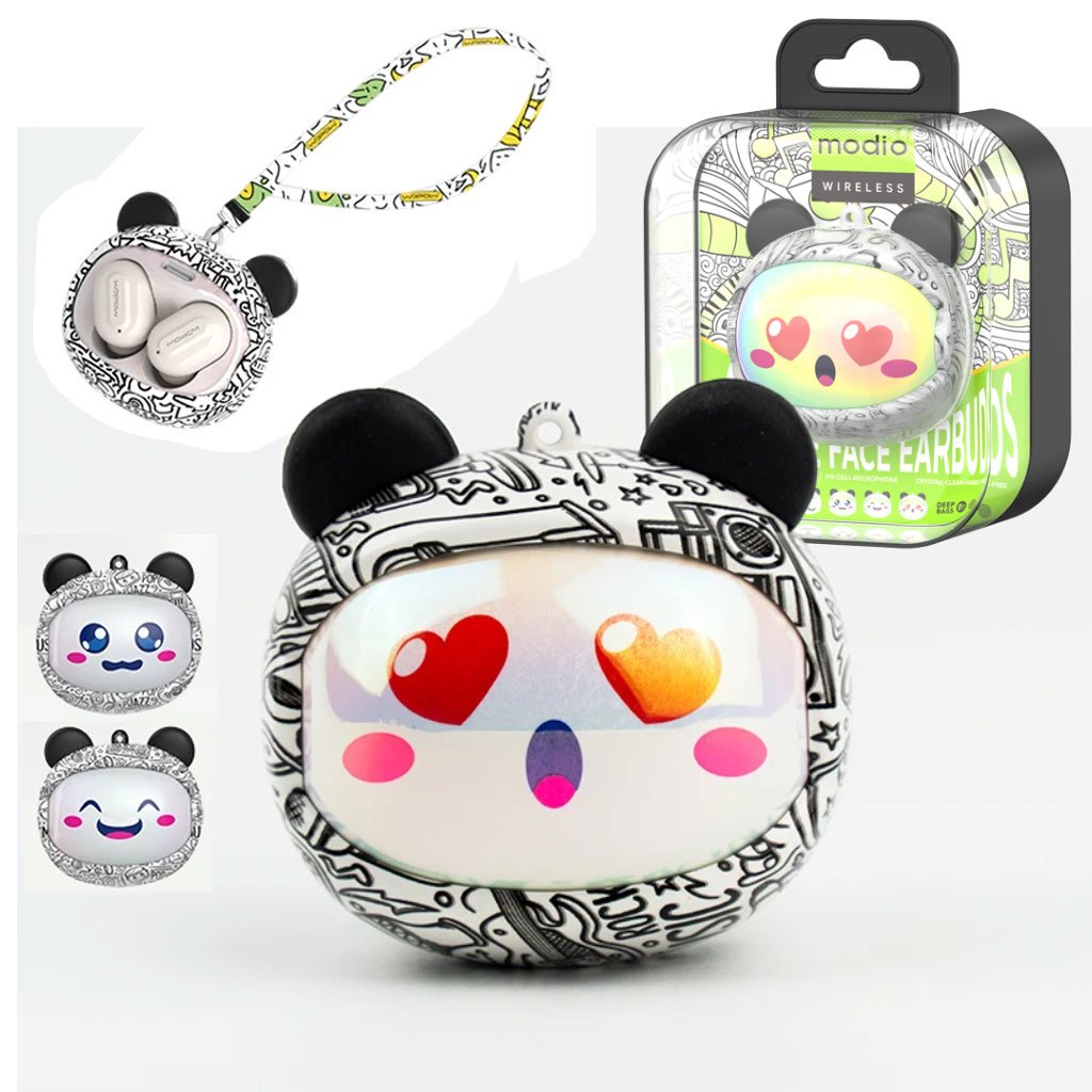 Écouteurs sans fil Modio Q11 BT5.3 avec design cute et coques interchangeables – سماعات لاسلكية جودة أصلية