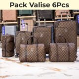 Pack de Valise 6Pcs de Haute Qualité Motif LV