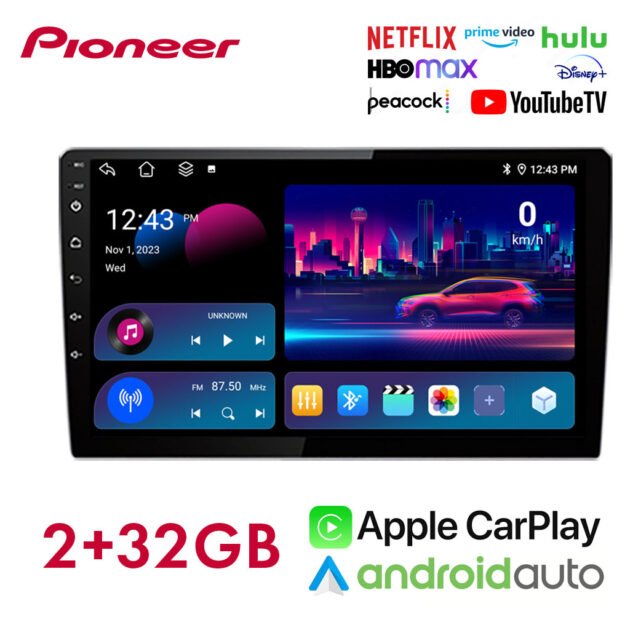 Pioneer Écran de voiture Android de 10.4 pouces compatible Apple CarPlay Android Auto – شاشة ذكية للسيارة