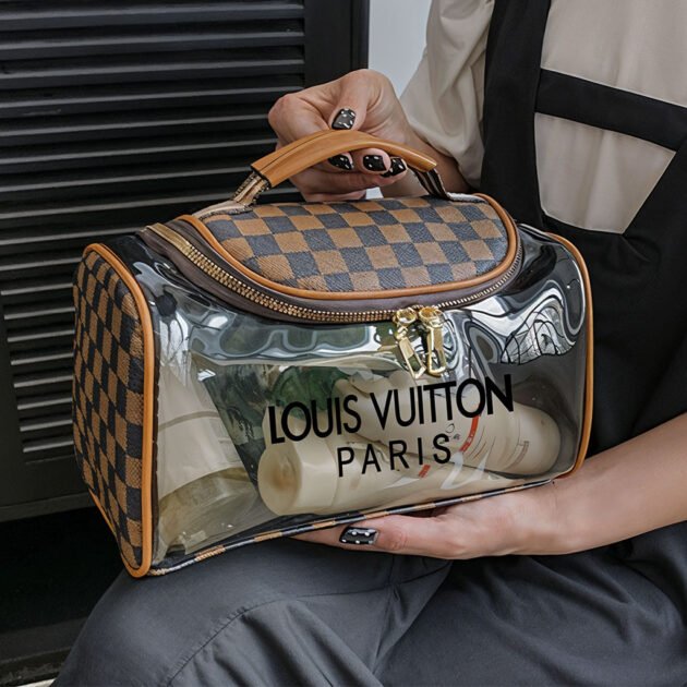 Pochette de Bain pour Produits Cosmétiques LV Unisexe – حقيبة أغراض الحمام