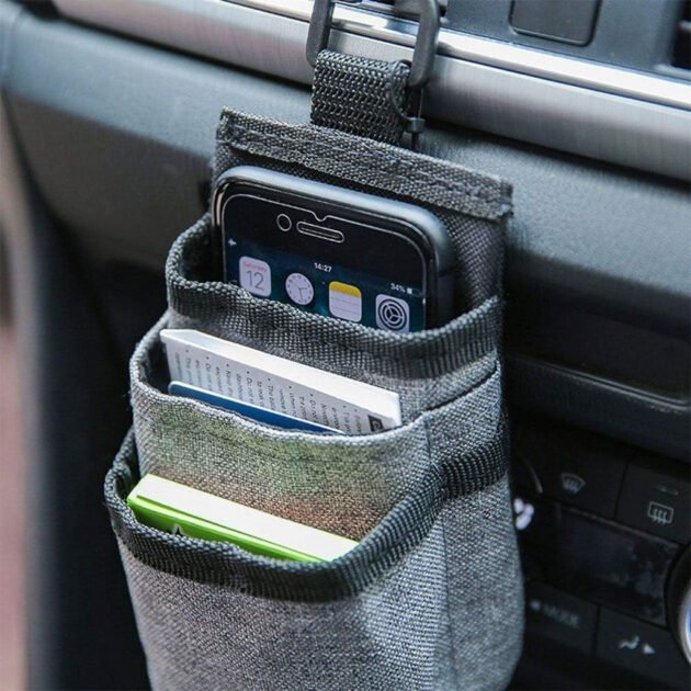 Organiseur de poche pour grille d’aération de voiture – منظم أغراض في السيارة