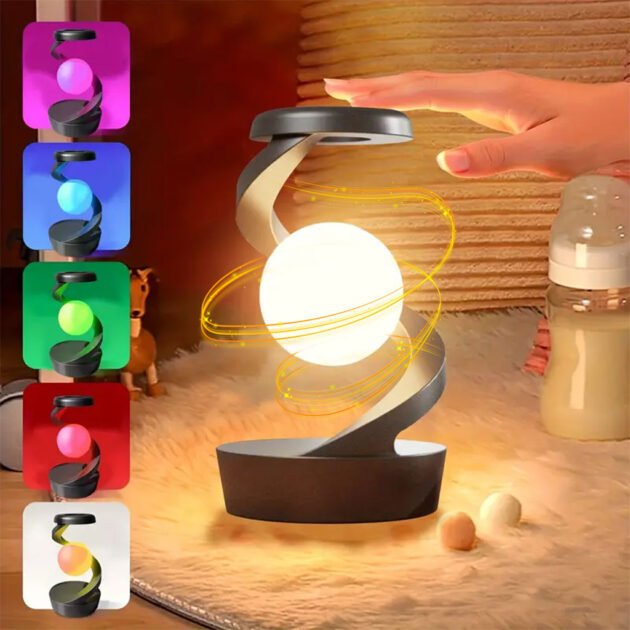 Lampe de Chevet en Spirale Design Moderne Lumière RGB – مصباح لاسلكي بأضواء متغيرة