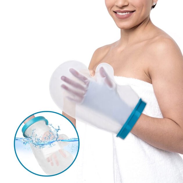 Housses de plâtre imperméables protège-poignet pour la douche et le bain – غطاء عازل للمياه لليد المكسولة
