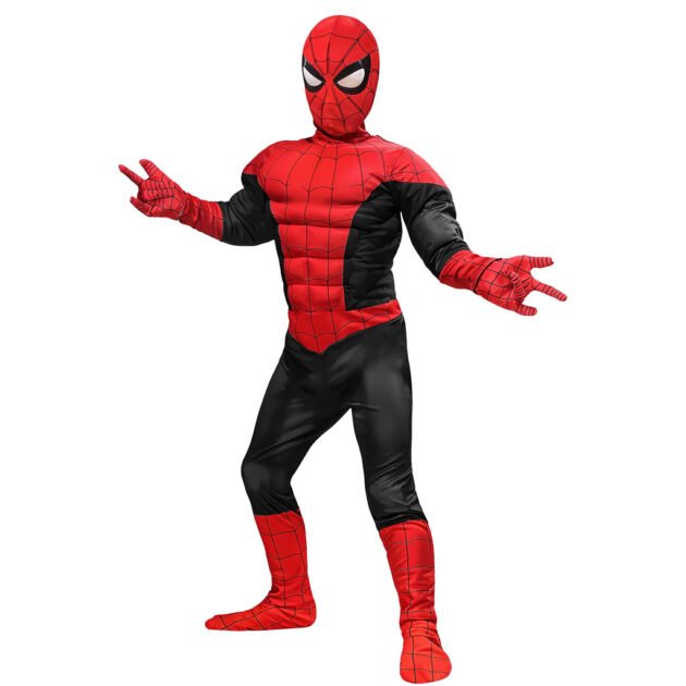 Tenue de Deguisement Spiderman Complet 5PCS Pour Enfants – بدلة سبايدرمان