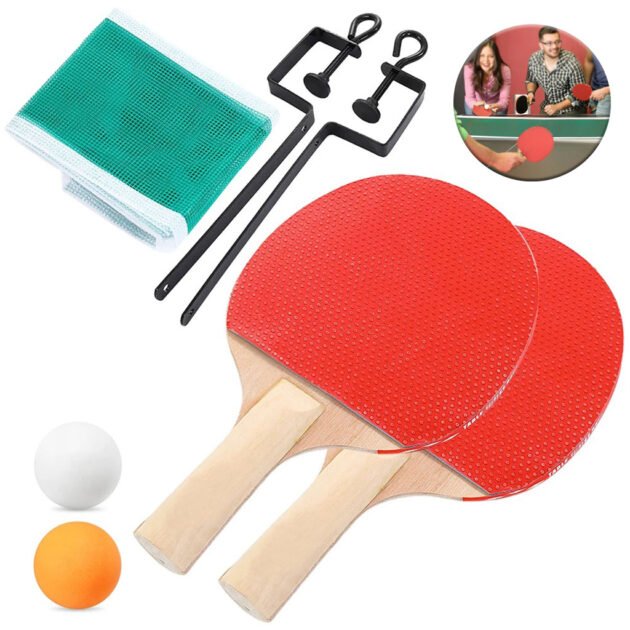 Ensembles Raquettes de tennis de table pingpong avec 2 Balles