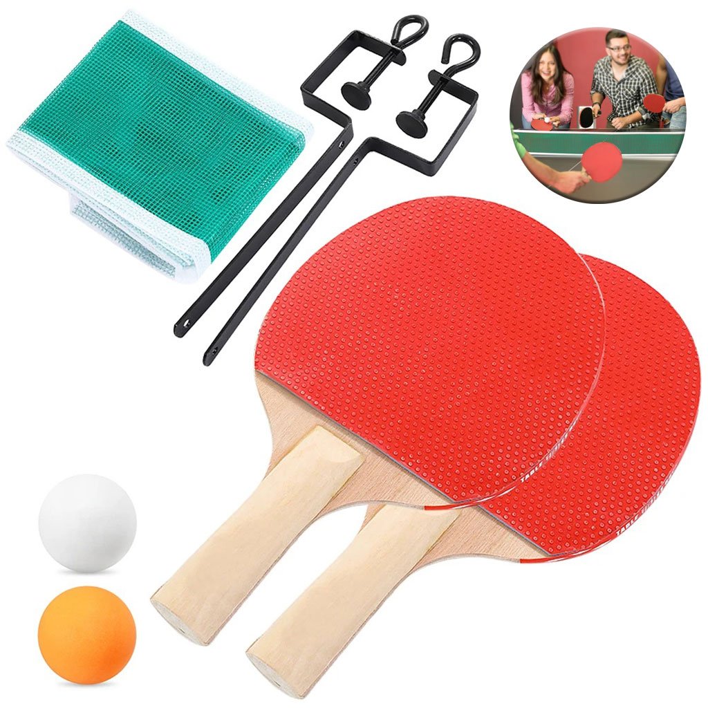 Ensembles Raquettes de tennis de table pingpong avec 2 Balles