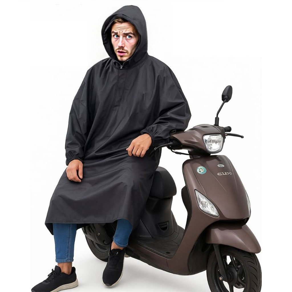 Combinaison de Protection Moto Imperméable V2 – معطف واقي من المطر لسائقي الدراجات