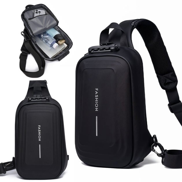 Sacoche Antivol Grande Capacité Étanche pour Hommes 2024 VS2 – حقيبة أغراض رجالية