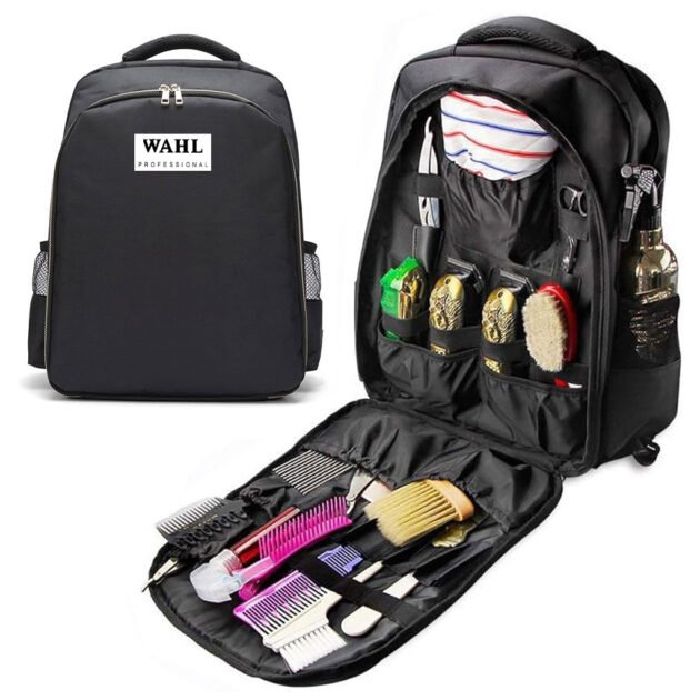 Sac à dos Coiffeur WAHL avec des Support pour Tondeuses et Outils Professionnels – حقيبة اغراض الحلاق