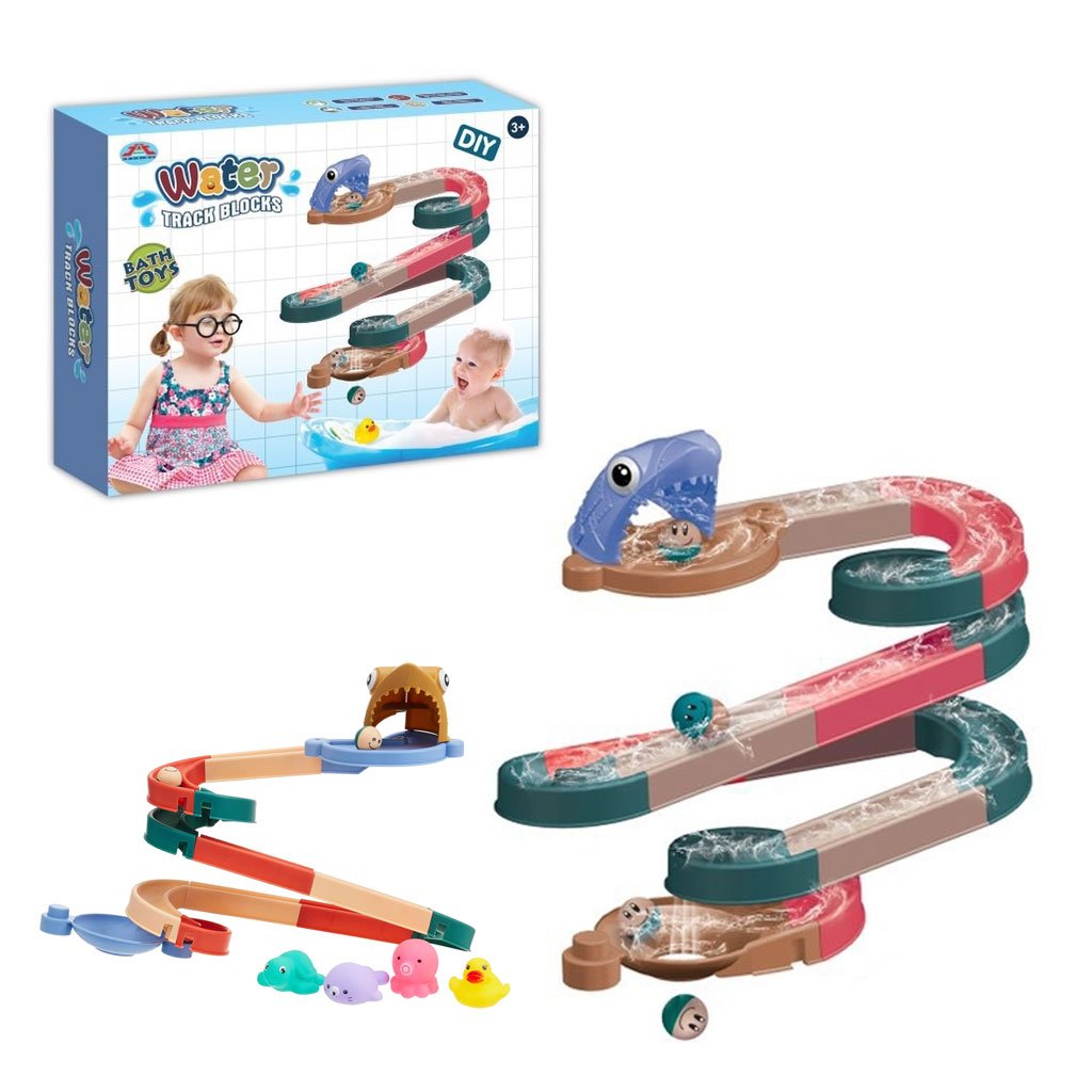 Jouets de bain cascade pour enfants, bricolage et glissière d'eau