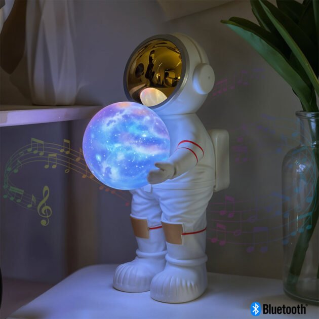 Haut parleur et lampe astronaute idéale pour la décoration de chambre YM-008 – مصباح ومكبر صوت بلوتوث