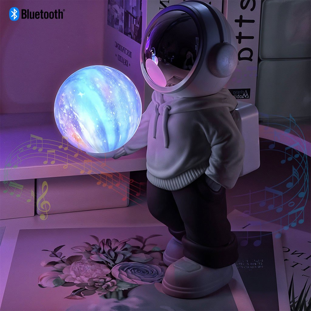 Enceinte bluetooth et lampe astronaute idéale pour la décoration de chambre YM-121 – مصباح ومكبر صوت بلوتوث