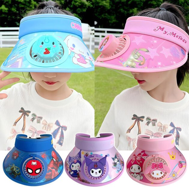 Chapeau d’été pour Enfants avec Ventilateur – قبعة واقية من الشمس مع مروحة