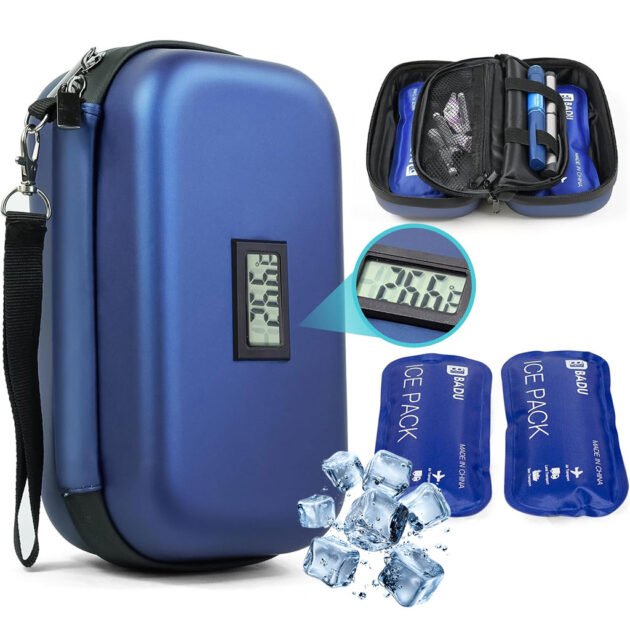 Trousse isotherme pour insuline avec écran afficheur de température