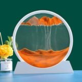 Sablier 3D en Verre rond 12 pouces pour la décoration de la maison