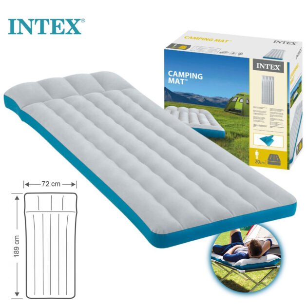 Matelas de Camping Gonflable 72x189x20 cm Intex 67998 – فرشة تخييم