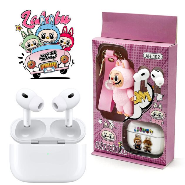 Écouteurs Bluetooth sans fil LABUBU – Édition limitée avec étui et porte-clés – طقم سماعات مع حامل مفاتيح