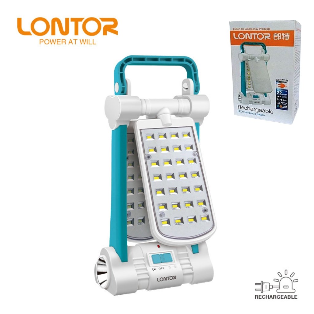 Lanterne de camping LED rechargeable LONTOR avec port DC CTL-OL095U