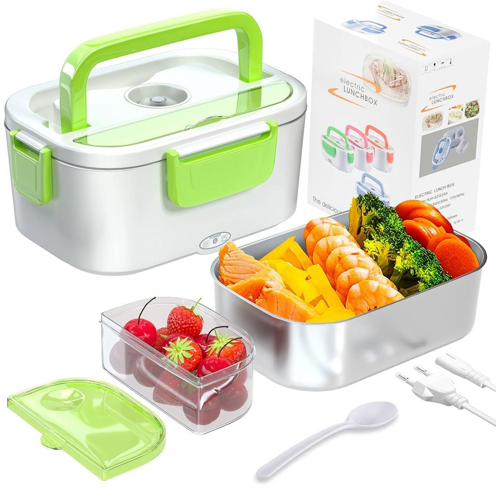 Boîte à lunch électrique en Inox Capacité 1.05L – علبة تسخين الطعام من الإينوكس