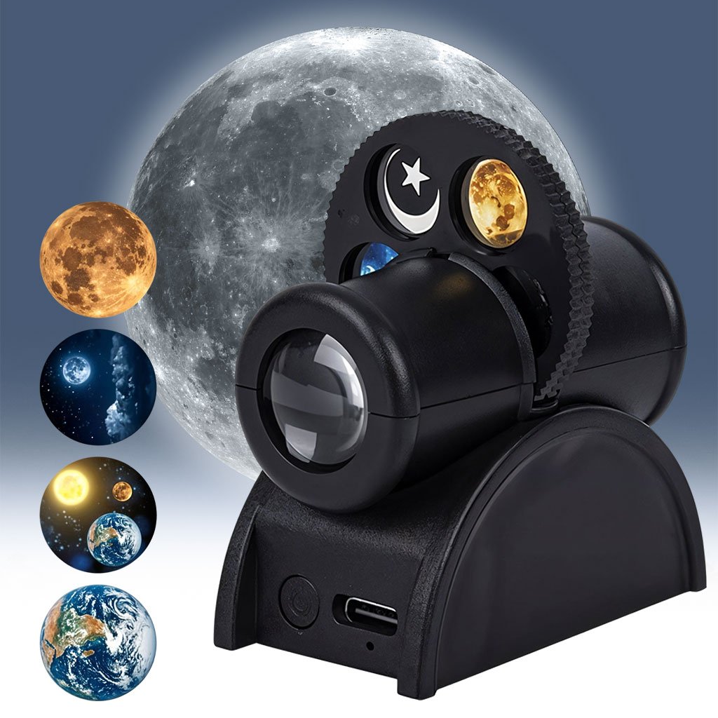 Lampe de projection de ciel étoilé avec 15 motifs – مصباح عرض القمر