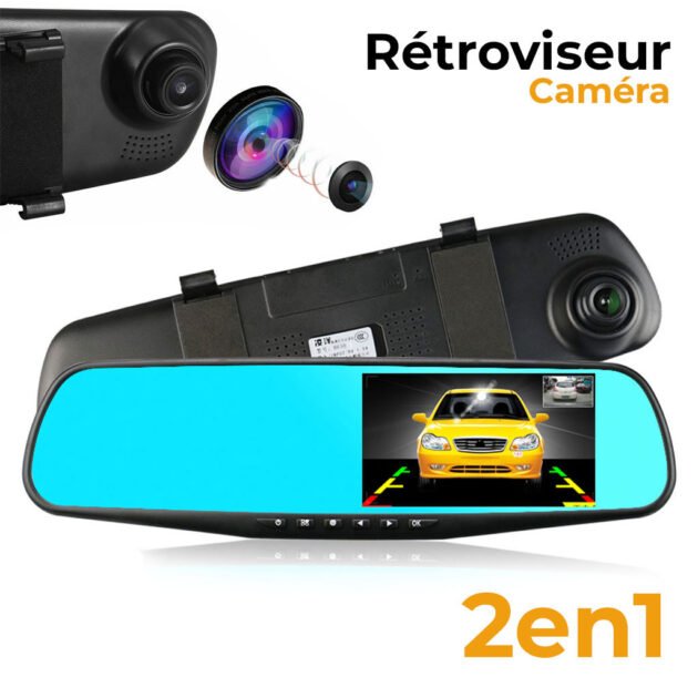 Rétroviseur et Caméra de voiture avant FHD 1080P 4.3P